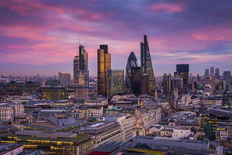 Die Skyline von London. Die Skyline von London.