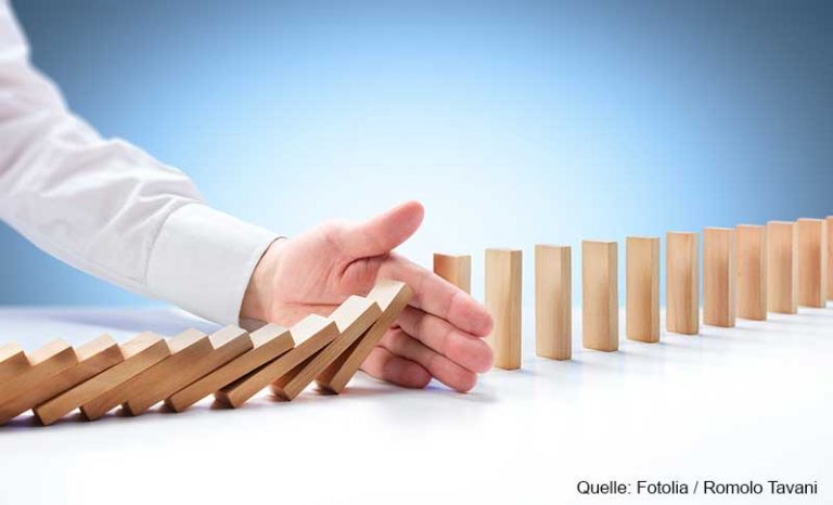 Problem Solving – Hand Stopping Domino Effect Problem Solving – Hand Stopping Domino Effect
