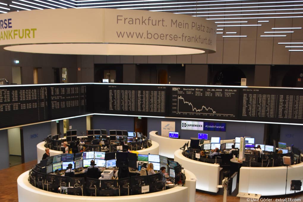 Über die Börse Frankfurt lassen sich am Aktionstag gebührenfrei einige Dax-ETFs ordern.