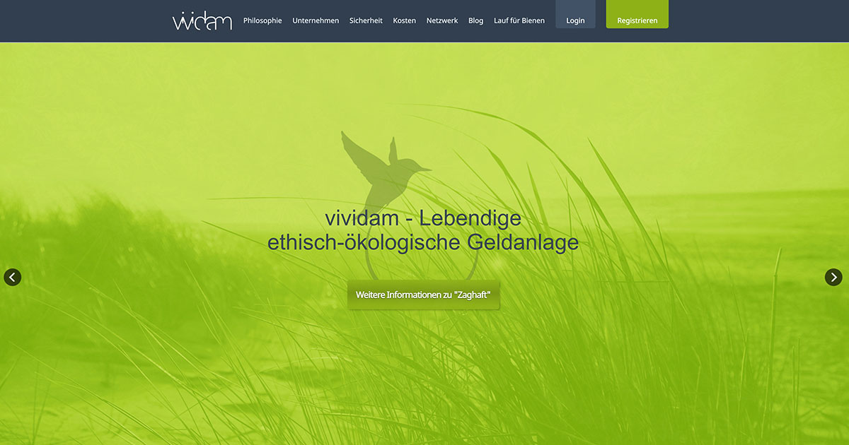 Vividam – Zukunftsorientierte Geldanlage
