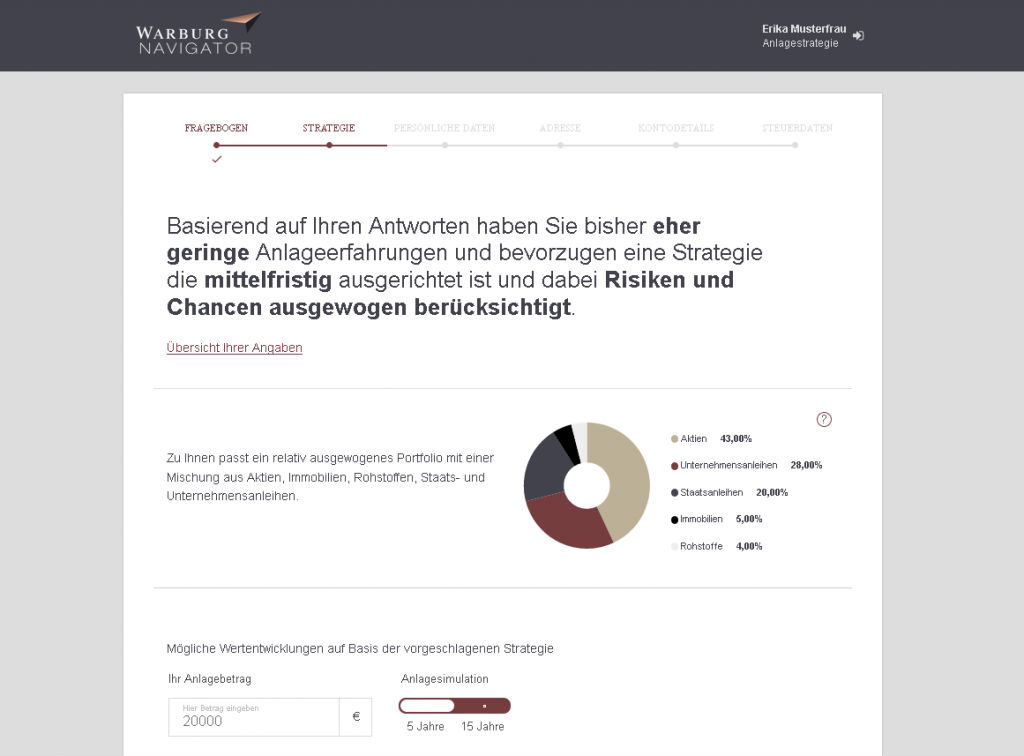 Warburg Navigator Strategieplanung