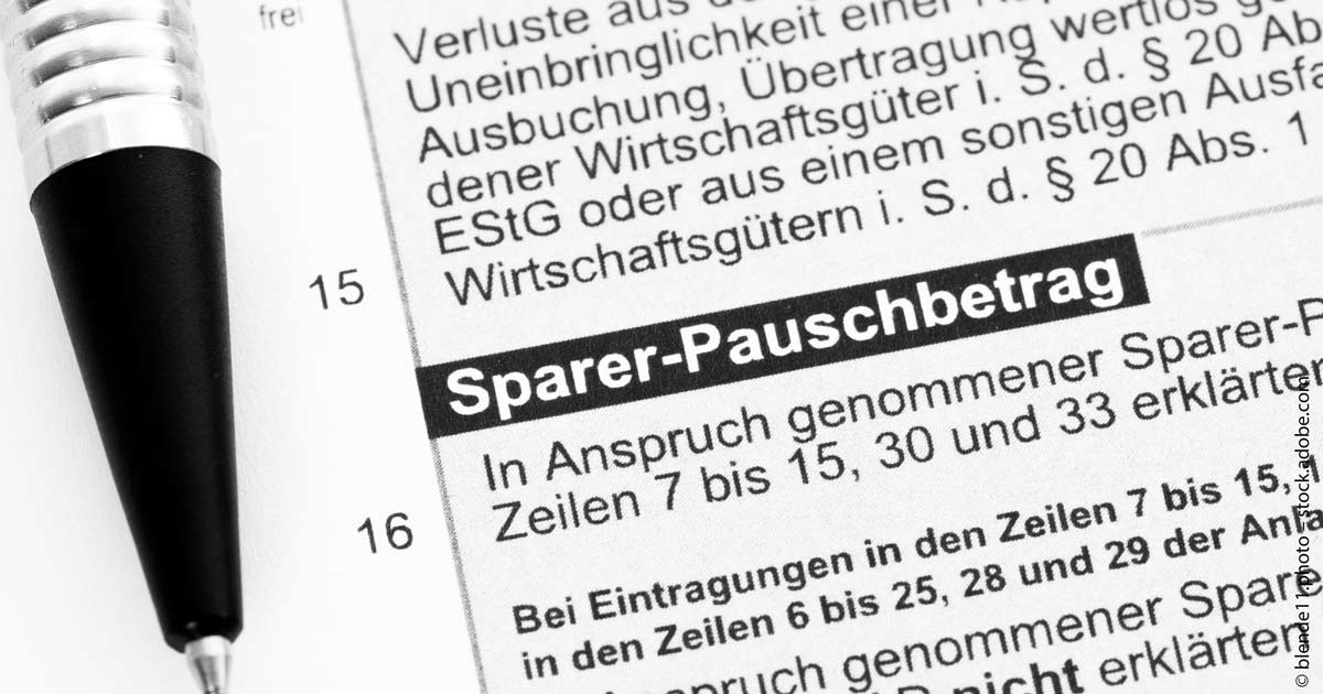 SparerPauschbetragAnpassung Ein Tropfen auf den heißen Stein